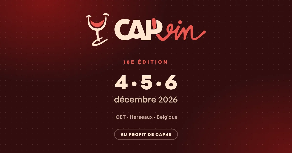 Salon CAP VIN 2026 à Herseaux : 21 vignerons les 4, 5 et 6 décembre